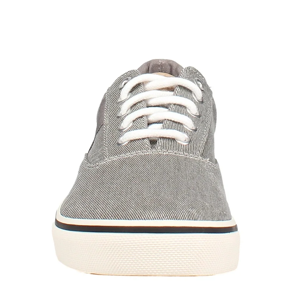Chaps Mens‎ Memory Foam Comfort Canvas Sneakers Grey Lace Up Shoes 11M / #S26262
